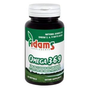 Omega 3-6-9 Ulei din Seminte de In 30cps Adams