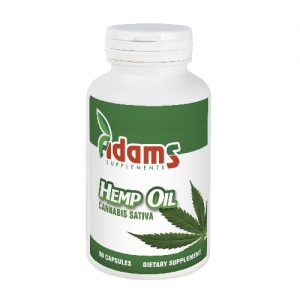 Ulei de Canepa 1000mg 90cps Adams Supplements