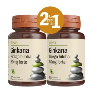 GINKANA 80MG FORTE 30+30CPR PACHET(GINKGO BILOBA) (5118)