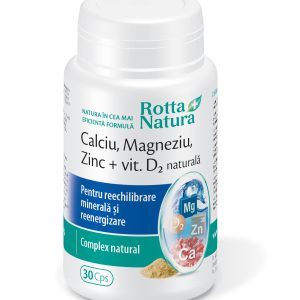 CAL-MAG-ZINC+VIT D2 NATURALA 30CPS