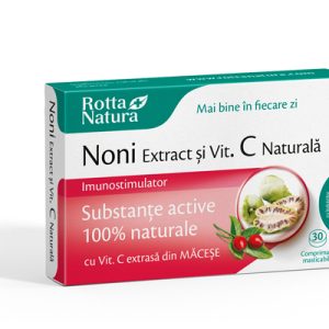 NONI EXTRACT+VITAMINA C NATURALA 30CPR MASTICABILE