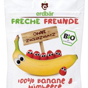 BANANE SI ZMEURA CROCANTE (FREEZE DRIED) BIO 16G