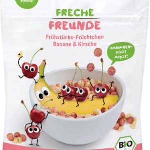 CEREALE PENTRU MIC DEJUN CU BANANE SI CIRESE BIO 125G
