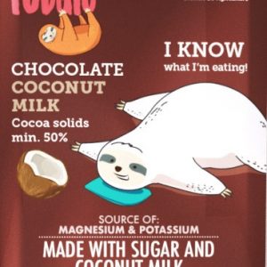 CIOCOLATA CU LAPTE DE COCOS BIO FARA GLUTEN 80G