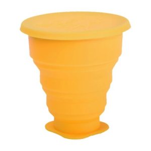 PAHAR PLIABIL PENTRU IGIENIZAREA CUPEI MENSTRUALE GALBEN 225ML