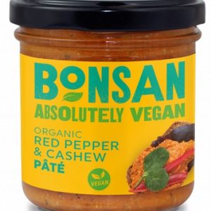 PATE VEGETAL CU ARDEI ROSU SI CAJU BIO 130G
