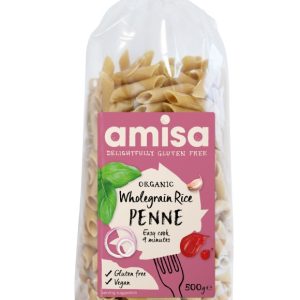 PENNE DIN OREZ INTEGRAL FARA GLUTEN BIO 500G