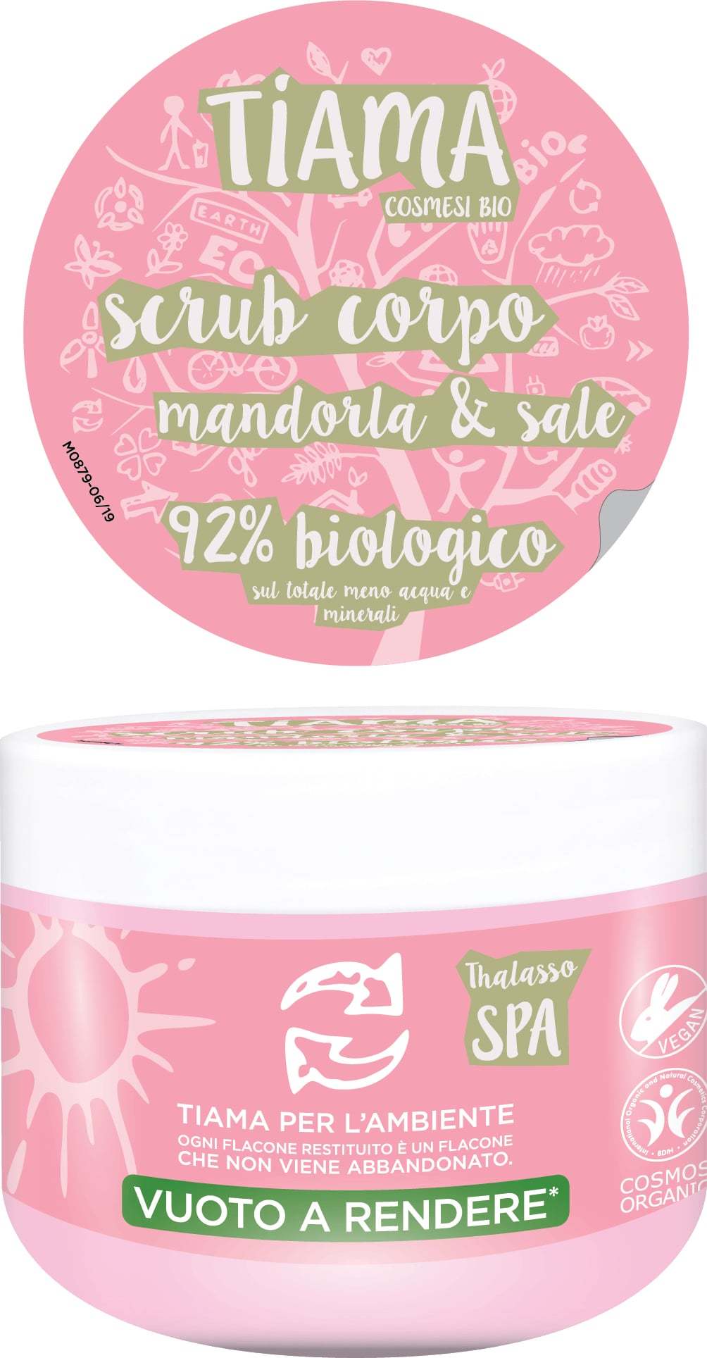 SCRUB PENTRU CORP CU MIGDALE SI SARE BIO 250ML
