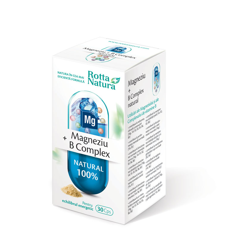MAGNEZIU+B COMPLEX NATURAL 30CPS