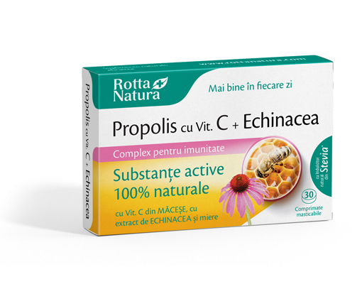 PROPOLIS+VIT C NAT+ECHINA+MIERE 30CPR