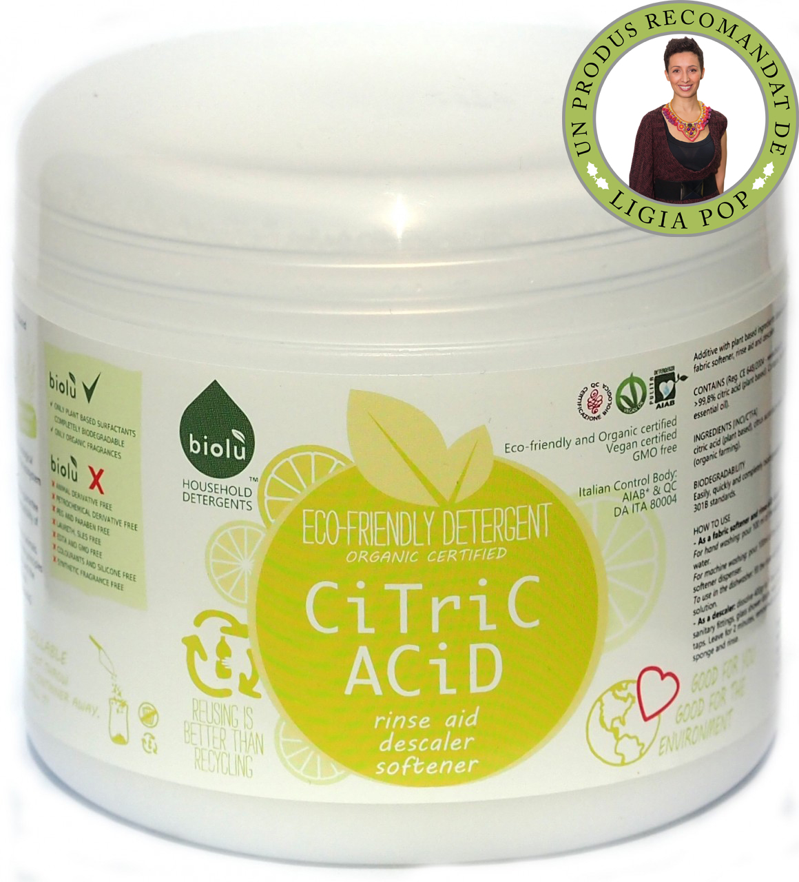 ACID CITRIC ECOLOGIC PENTRU RUFE 1KG