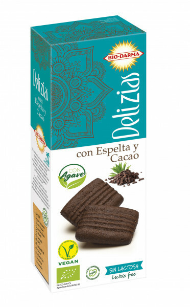 BISCUITI DIN SPELTA CU CACAO, INDULCITI CU AGAVE BIO 135G