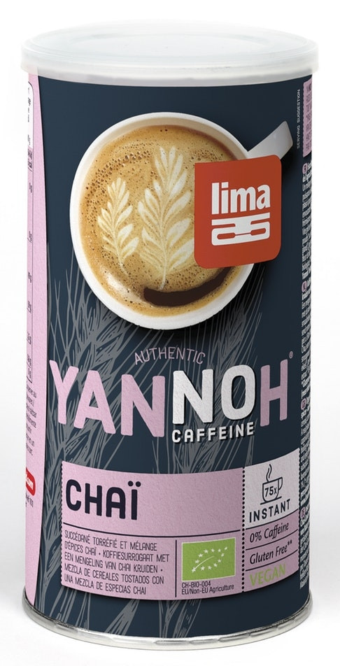 CAFEA DIN CEREALE YANNOH INSTANT CHAI FARA GLUTEN BIO 175G