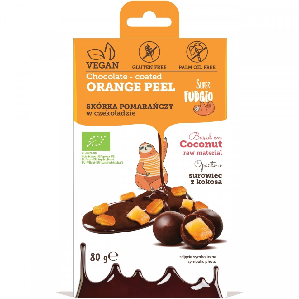 COAJA DE PORTOCALA INVELITA IN CIOCOLATA BIO FARA GLUTEN 80G