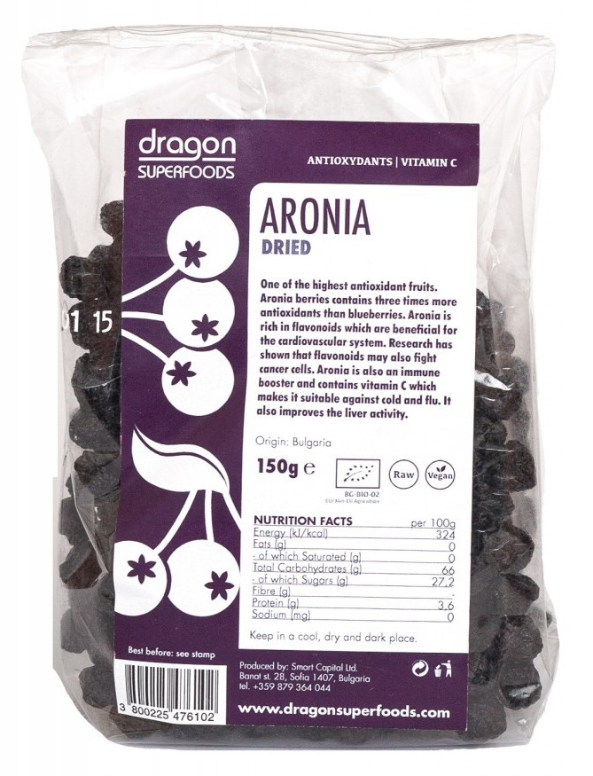 FRUCTE DE ARONIA RAW BIO 150G