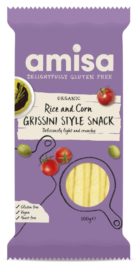 GRISINE DIN OREZ SI PORUMB BIO FARA GLUTEN 100G