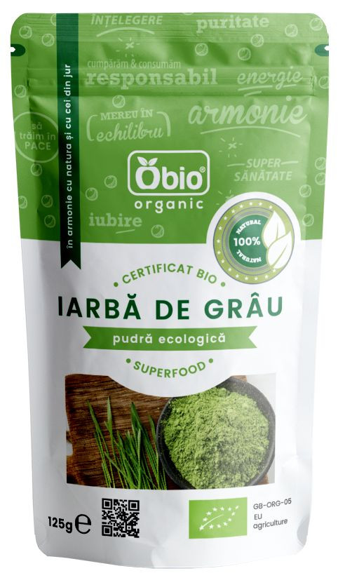 IARBA DE GRAU PULBERE RAW BIO 125G