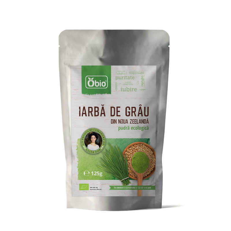 IARBA DE GRAU PULBERE RAW BIO NOUA ZEELANDA 125G