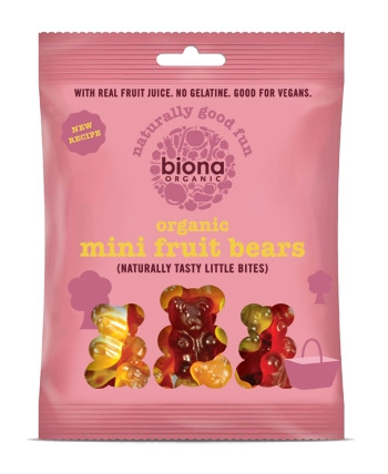 JELEURI MINI-URSULETI CU FRUCTE BIO FARA GLUTEN 75G