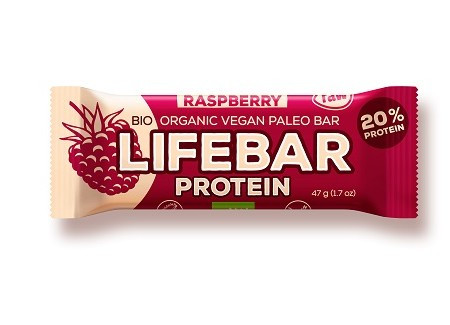 LIFEBAR BATON PROTEIC CU ZMEURA RAW BIO 47G