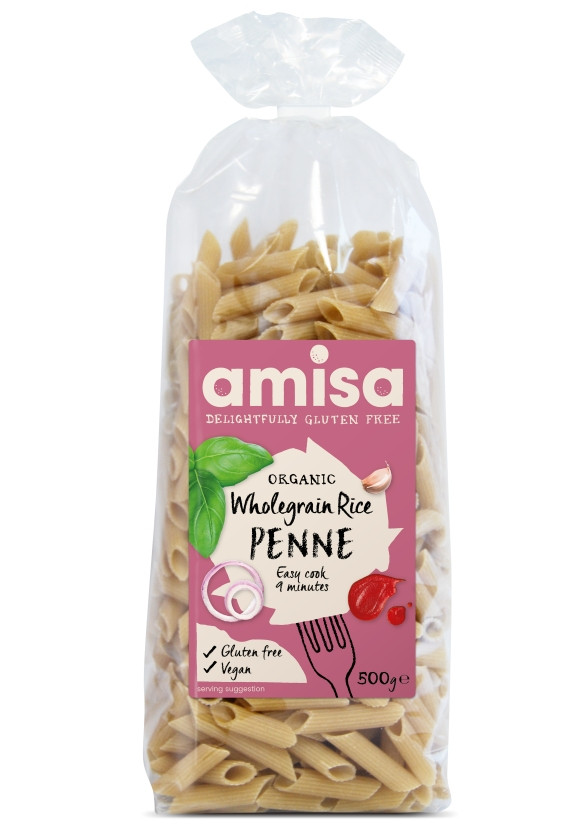 PENNE DIN OREZ INTEGRAL FARA GLUTEN BIO 500G