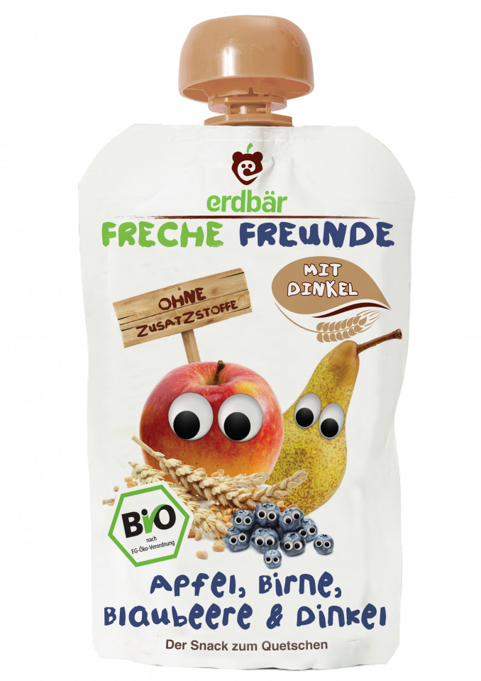 PIURE DE MERE, PERE, AFINE SI SPELTA BIO 100G
