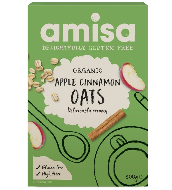 PORRIDGE DIN OVAZ CU MAR SI SCORTISOARA FARA GLUTEN BIO 300G