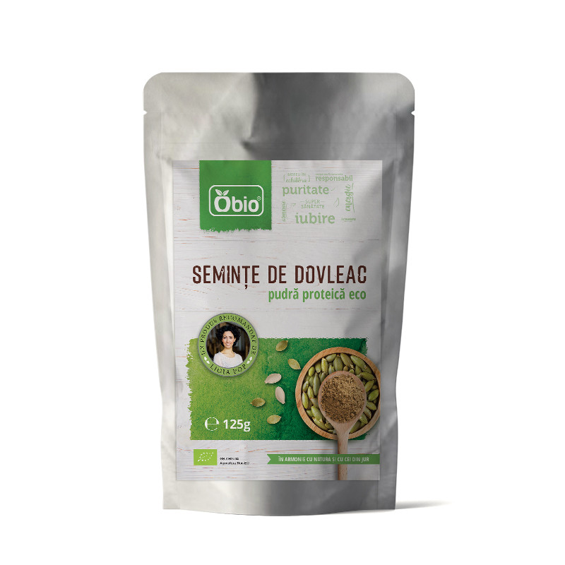 PUDRA PROTEICA DIN SEMINTE DE DOVLEAC BIO 125G