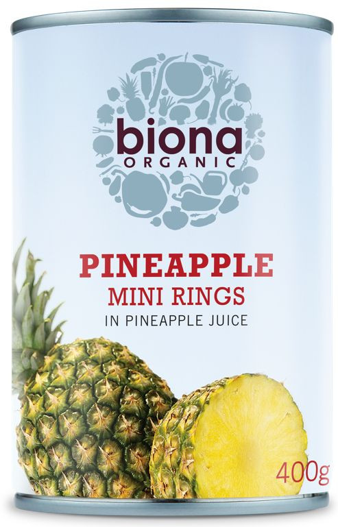 RONDELE MINI DE ANANAS IN SUC DE ANANAS BIO 400G