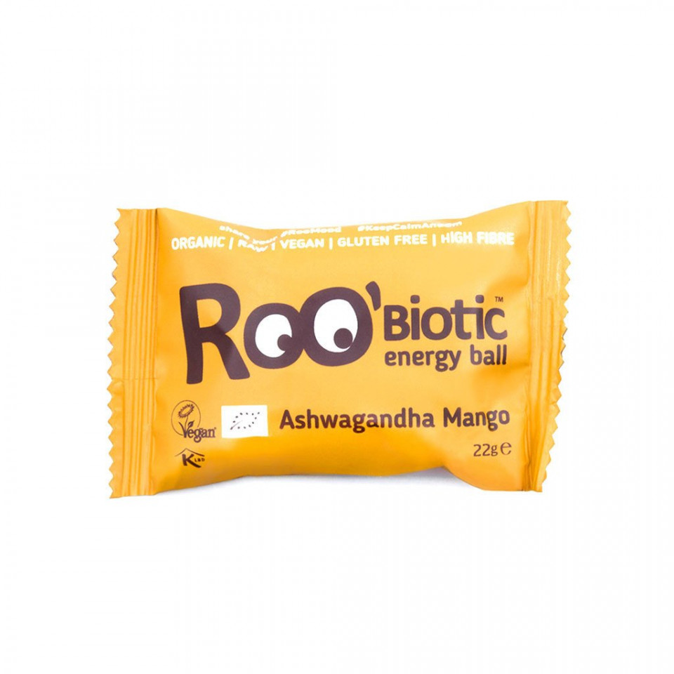 ROOBIOTIC ENERGY BALL ASHWAGANDA SI MANGO BIO 22G