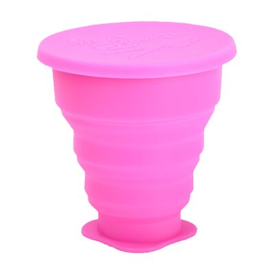PAHAR PLIABIL PENTRU IGIENIZAREA CUPEI MENSTRUALE ROZ 225ML