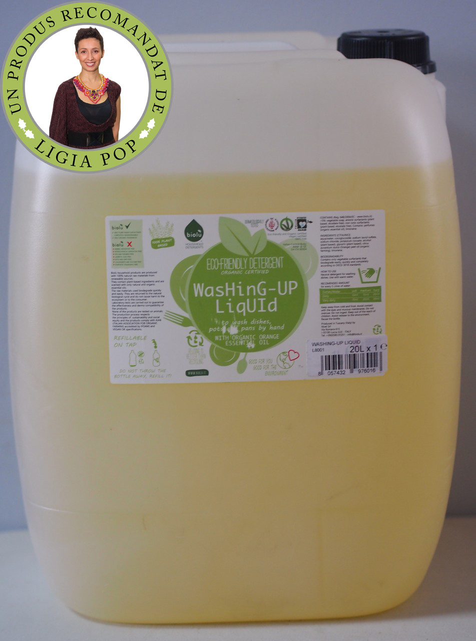 DETERGENT ECOLOGIC PENTRU SPALAT VASE 20L