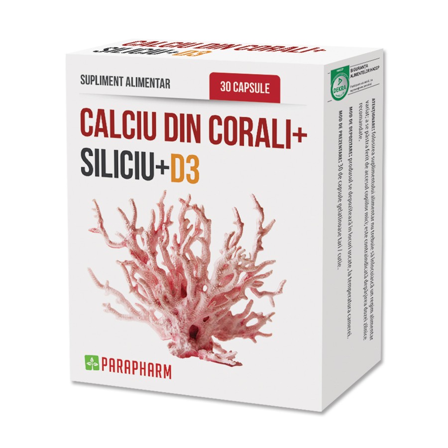 CALCIU+CORALI+SILICIU+D3 30CPS