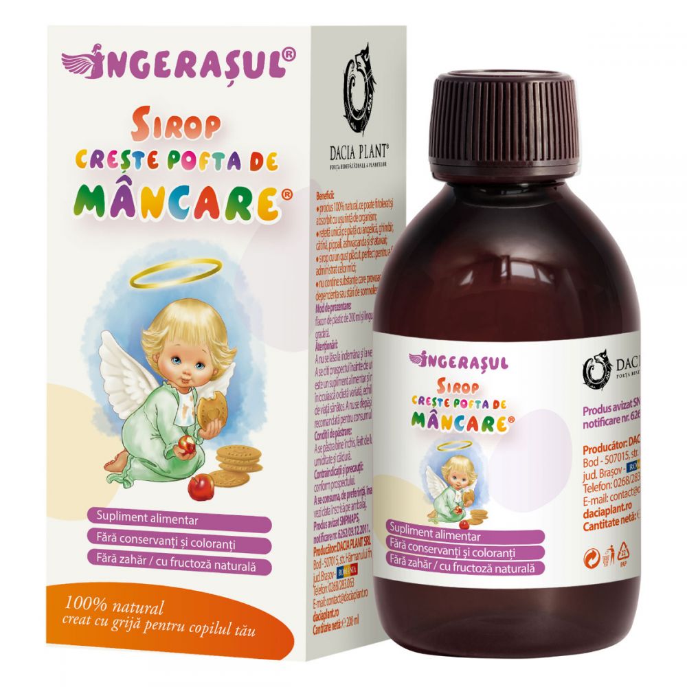 INGERAS CRESTE POFTA DE MANCARE SIROP 200ML