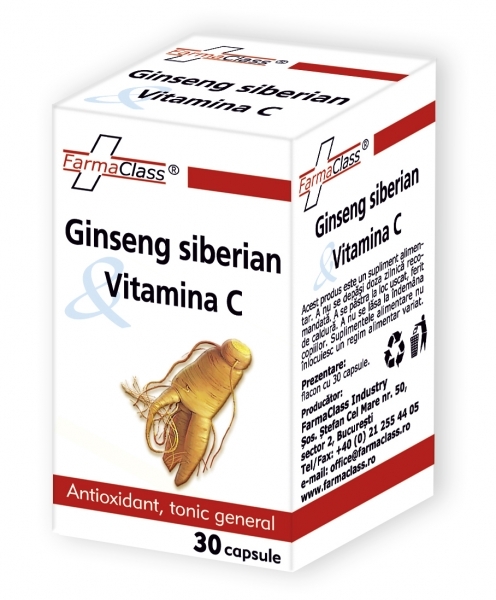 GINSENG SIBERIAN+VIT C 30CPS