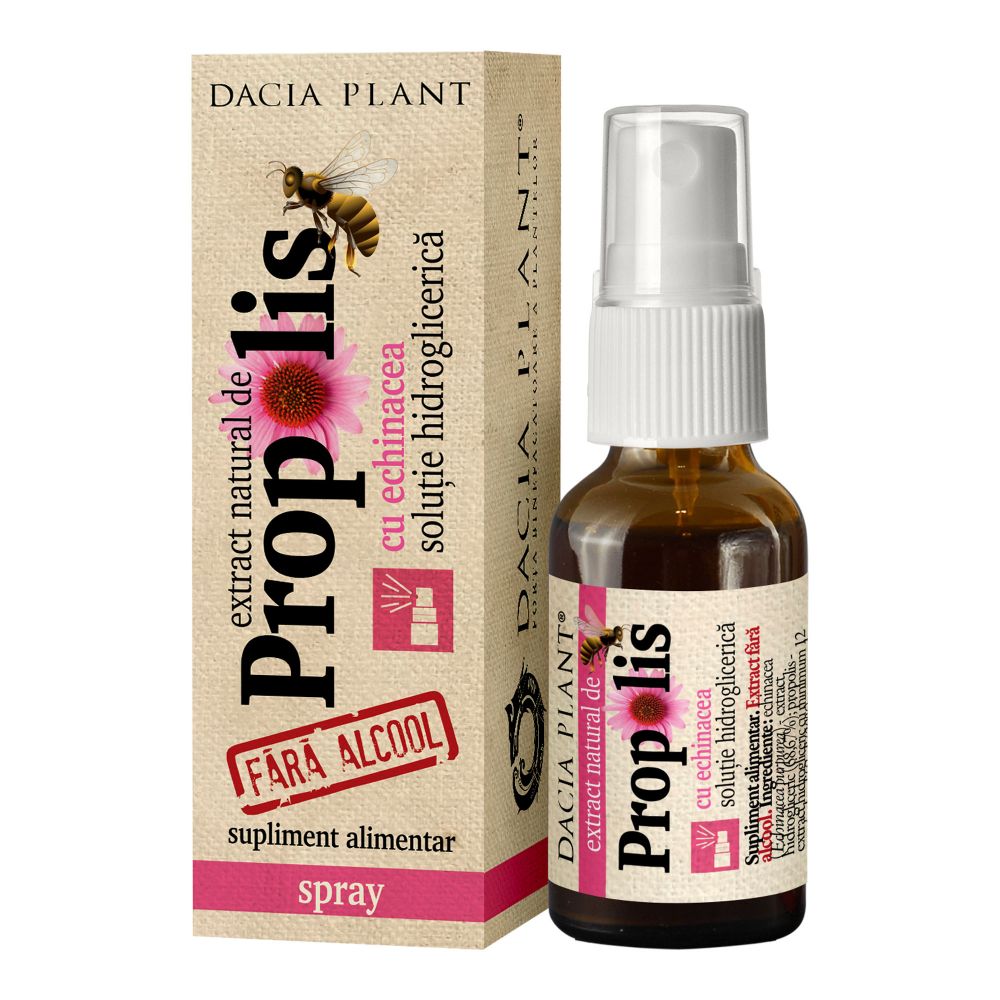 EXTRACT PROPOLIS + ECHINACEA FARA ALCOOL SPRAY 20ML